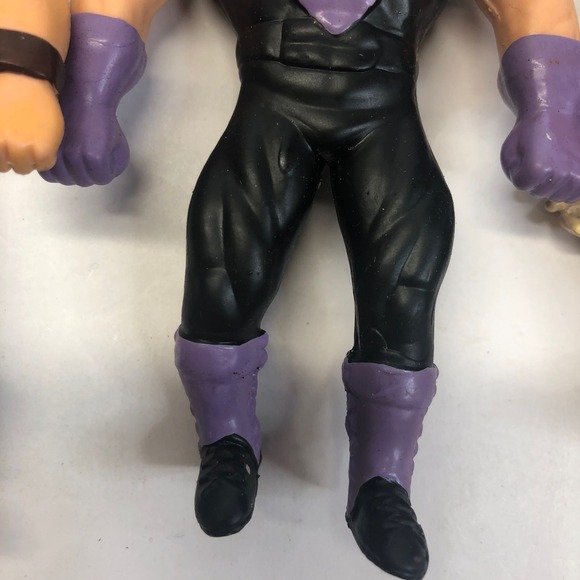 1997 WWF Just Toys Bend-Ems Undertaker Mankind Paul Bearer Wrestling Figs - Picture 5 of 16